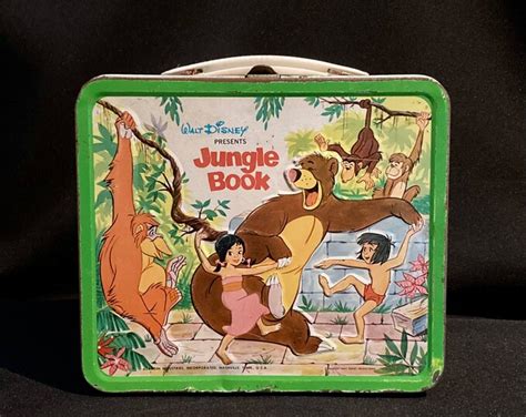 Vintage Jungle Book Lunchbox 1966 Walt Disney 